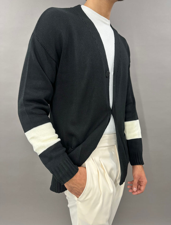 CARDIGAN GRANO NERO